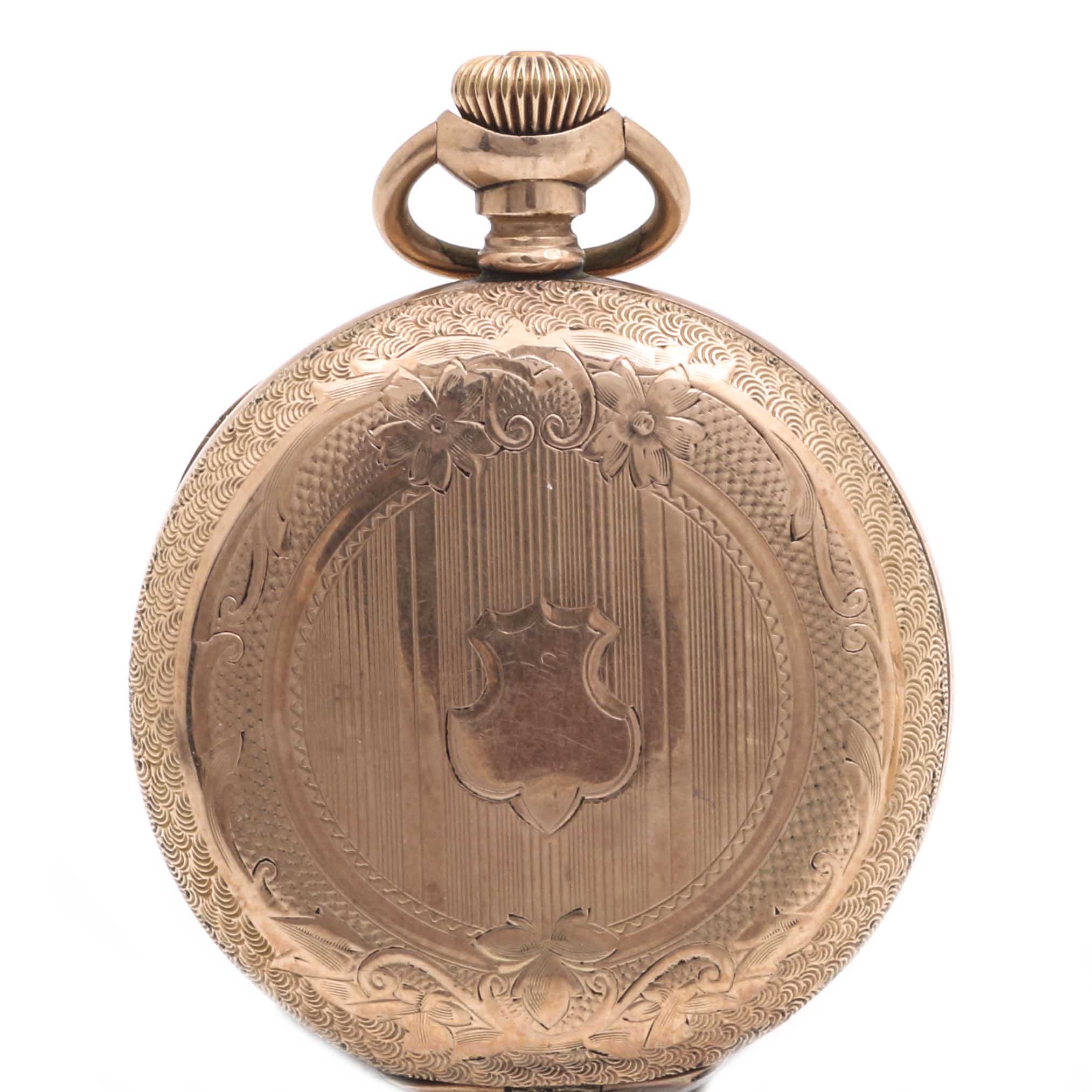 Elgin and Halcyon Gold Tone Pocket Watches