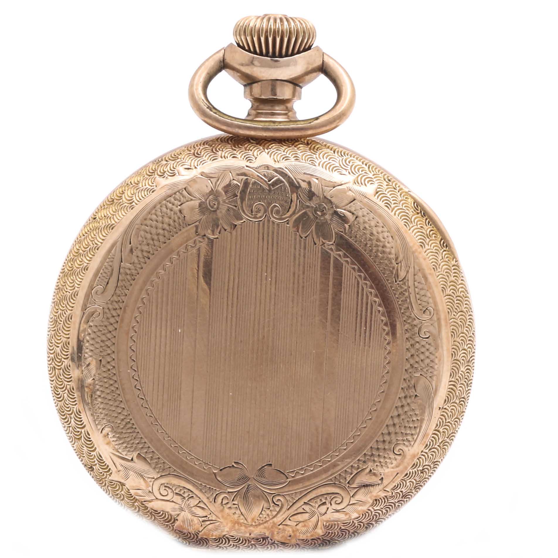 Elgin and Halcyon Gold Tone Pocket Watches