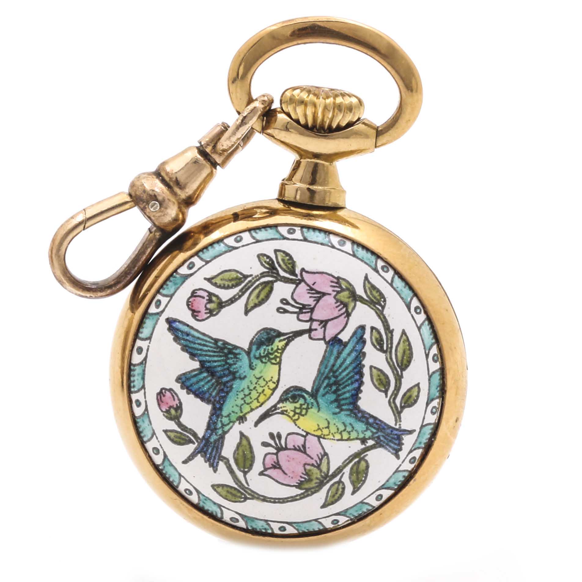 Elgin and Halcyon Gold Tone Pocket Watches