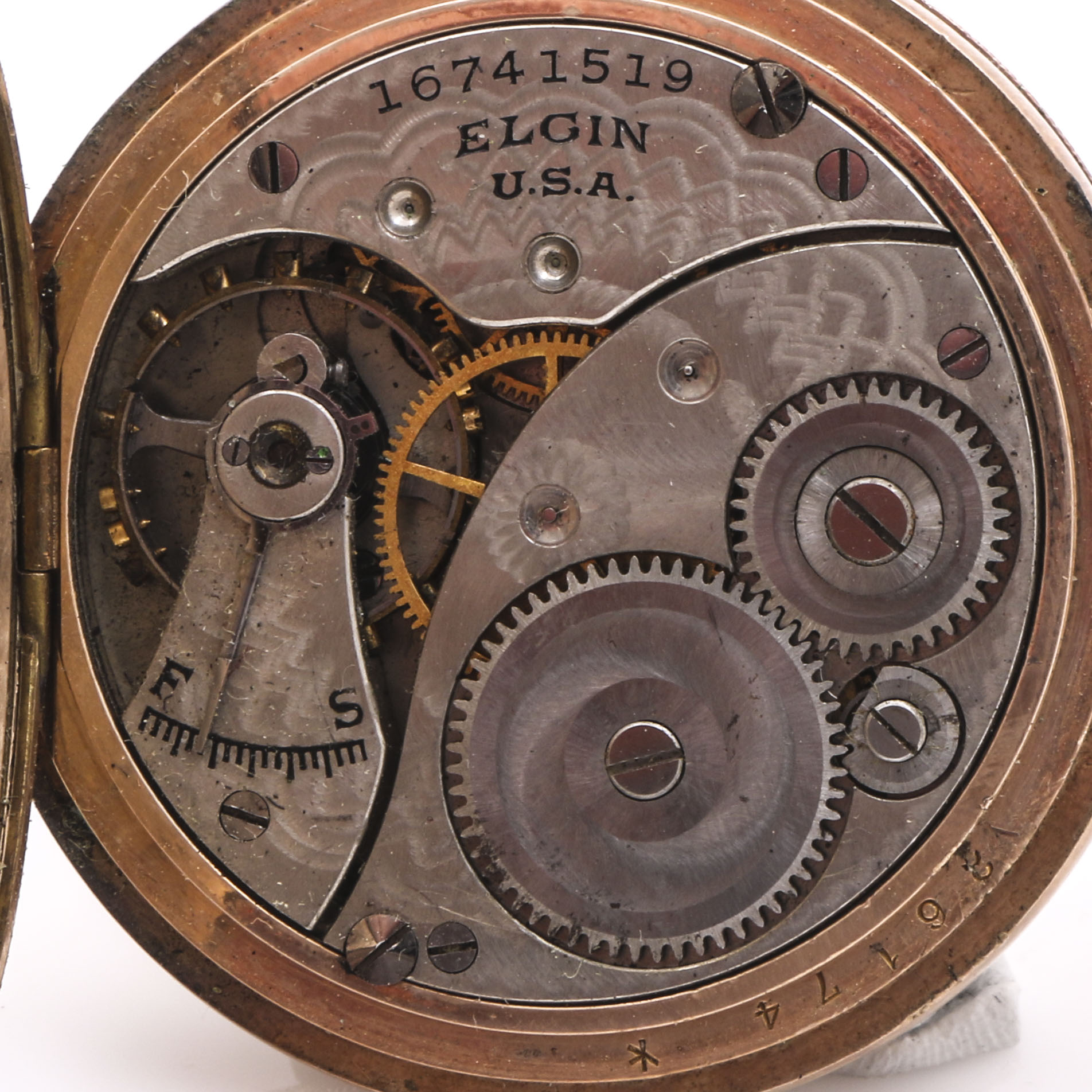 Elgin and Halcyon Gold Tone Pocket Watches