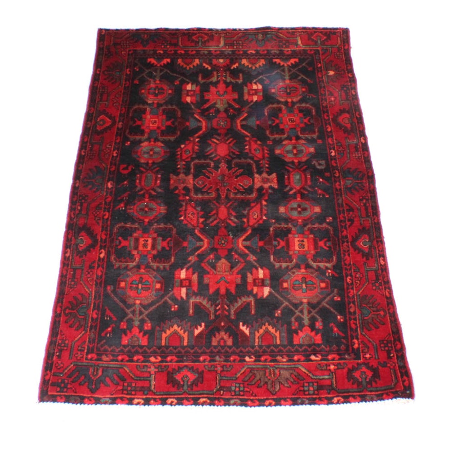 Hand-Knotted Persian Malayer Rug