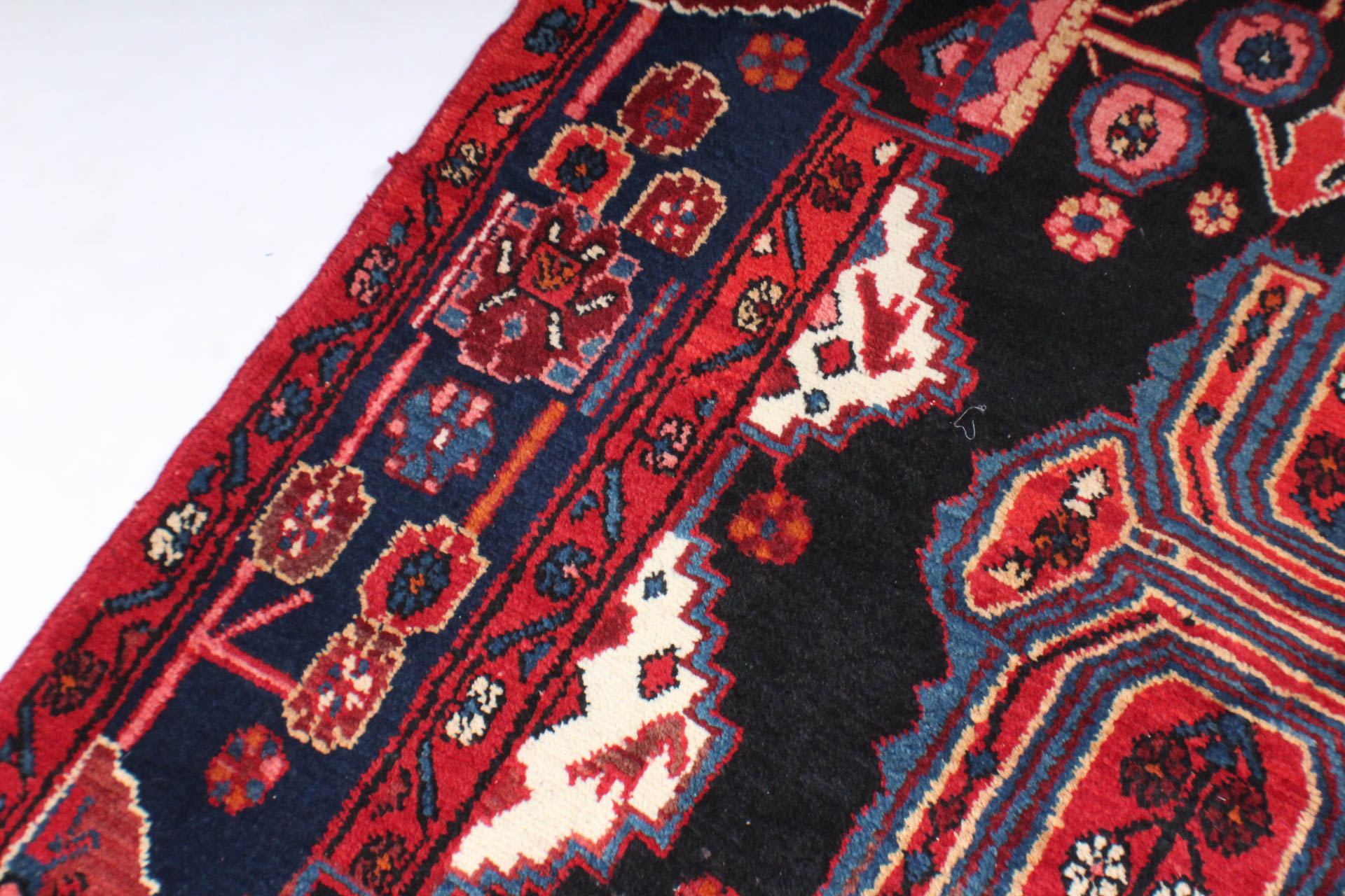 Hand-Knotted Persian Nahavand Rug