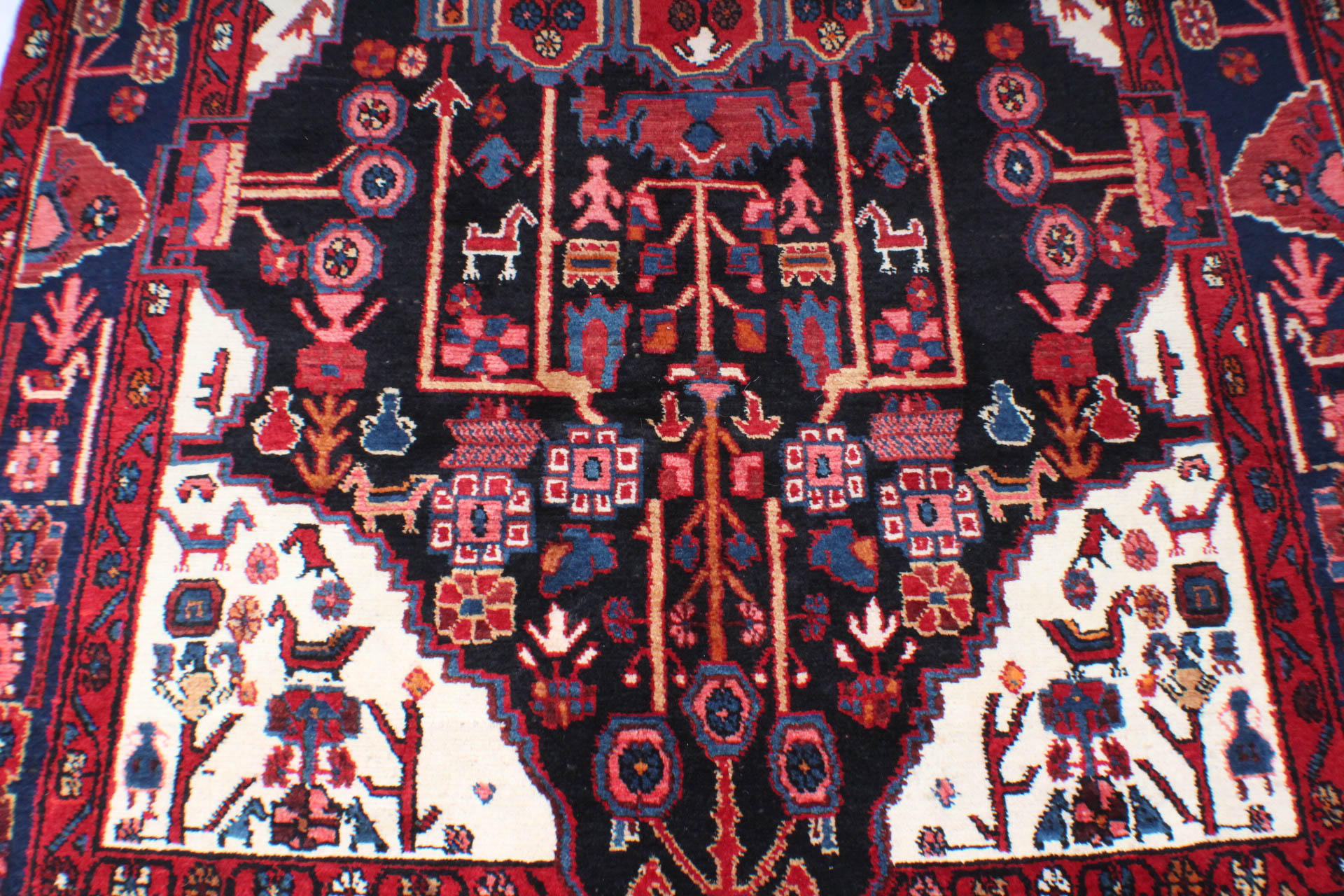 Hand-Knotted Persian Nahavand Rug