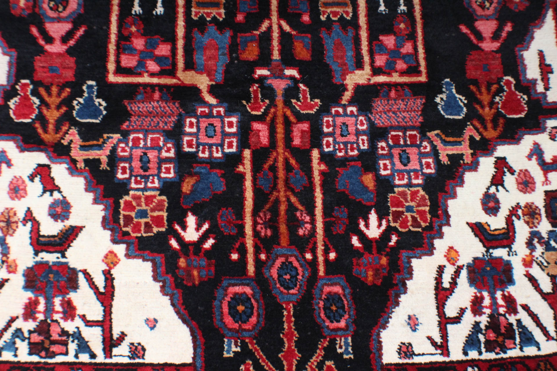 Hand-Knotted Persian Nahavand Rug