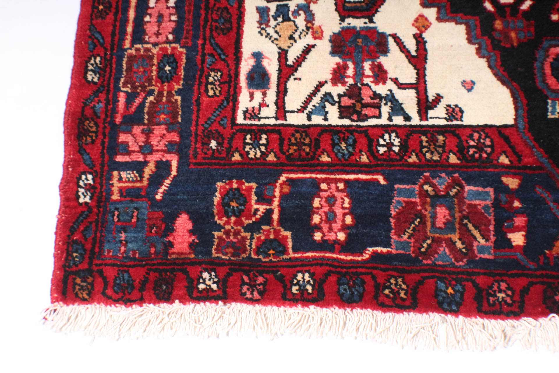 Hand-Knotted Persian Nahavand Rug