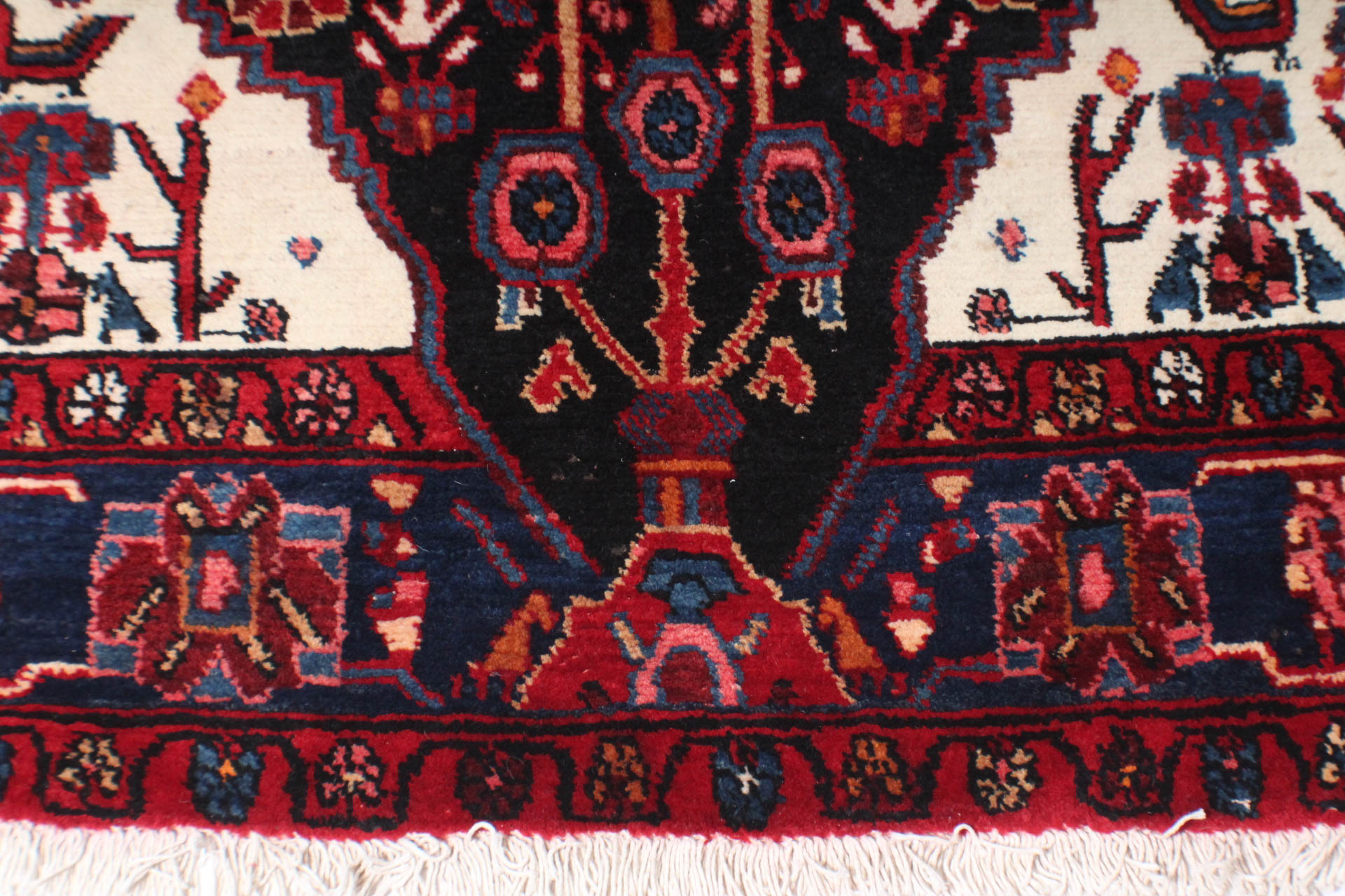 Hand-Knotted Persian Nahavand Rug