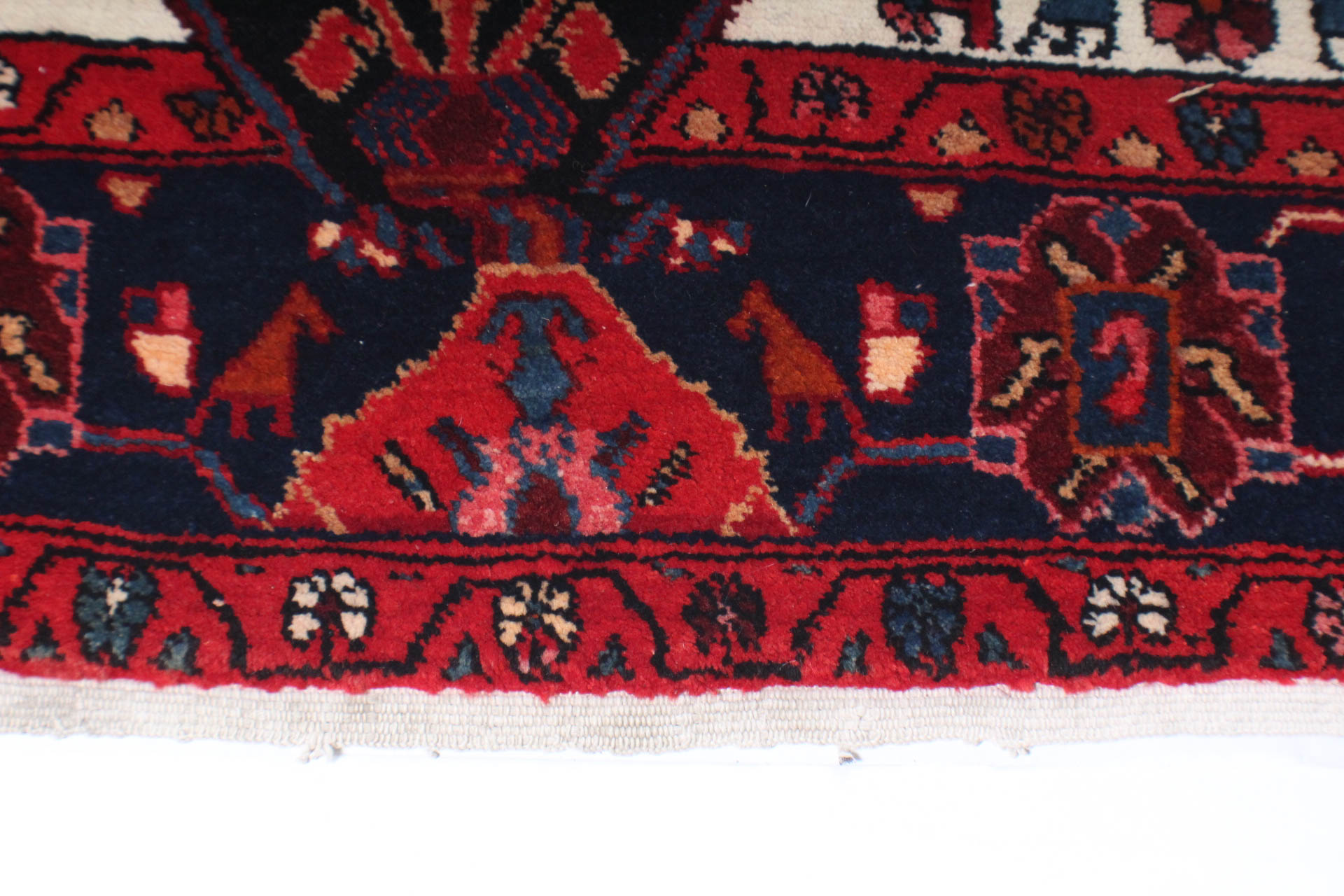 Hand-Knotted Persian Nahavand Rug