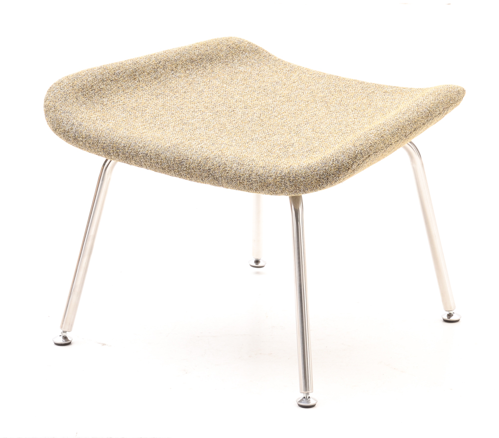 Womb Style Lounge Chair and Foot Stool