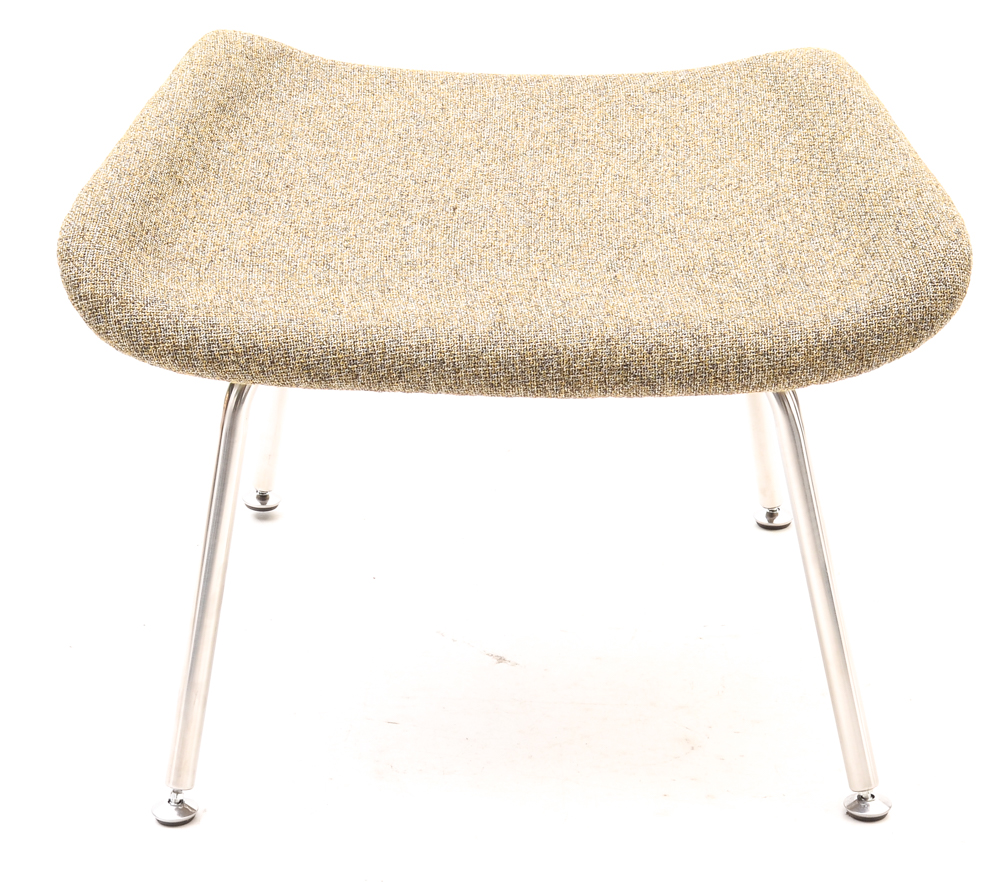 Womb Style Lounge Chair and Foot Stool