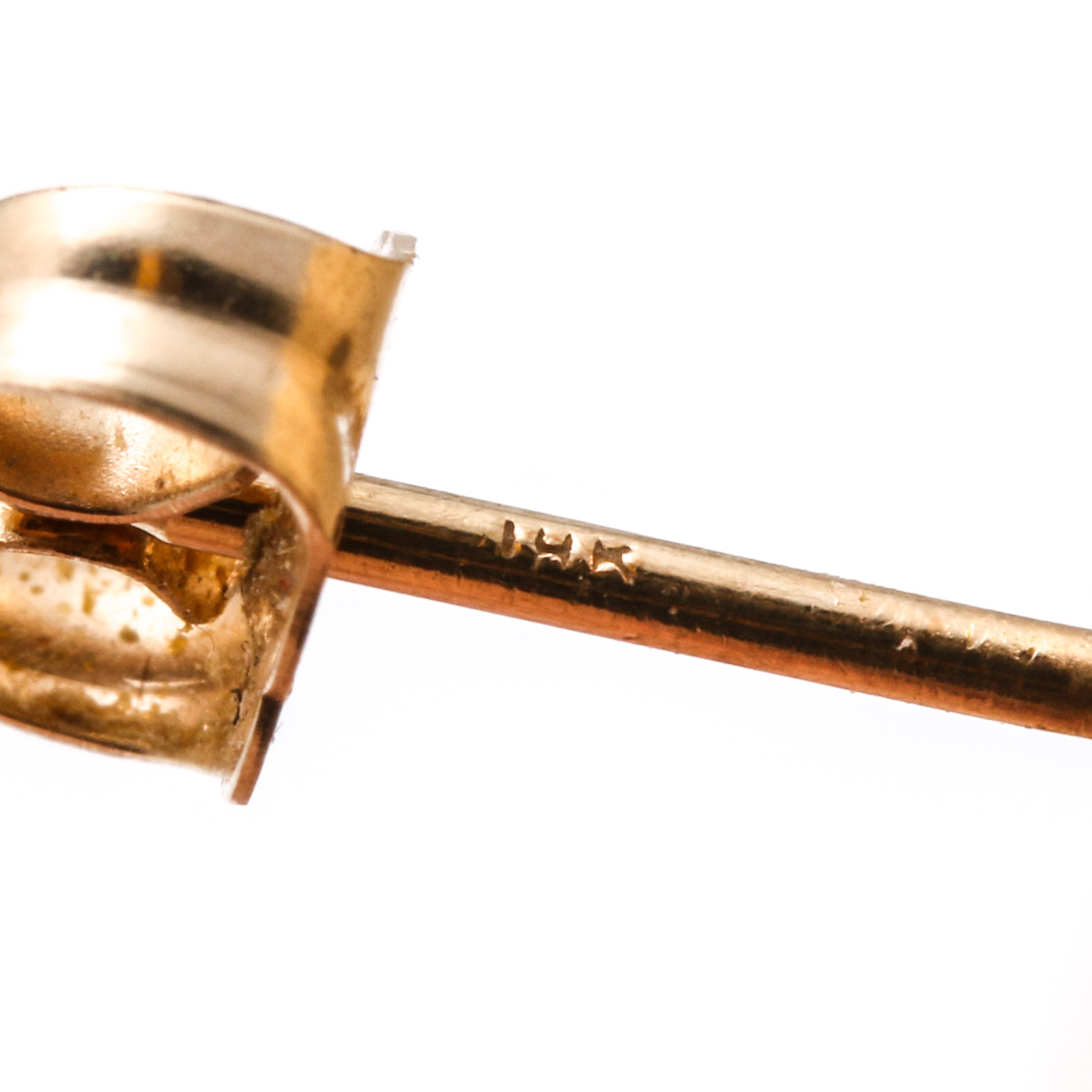 14K Yellow Gold Amethyst and Blue Topaz Earrings