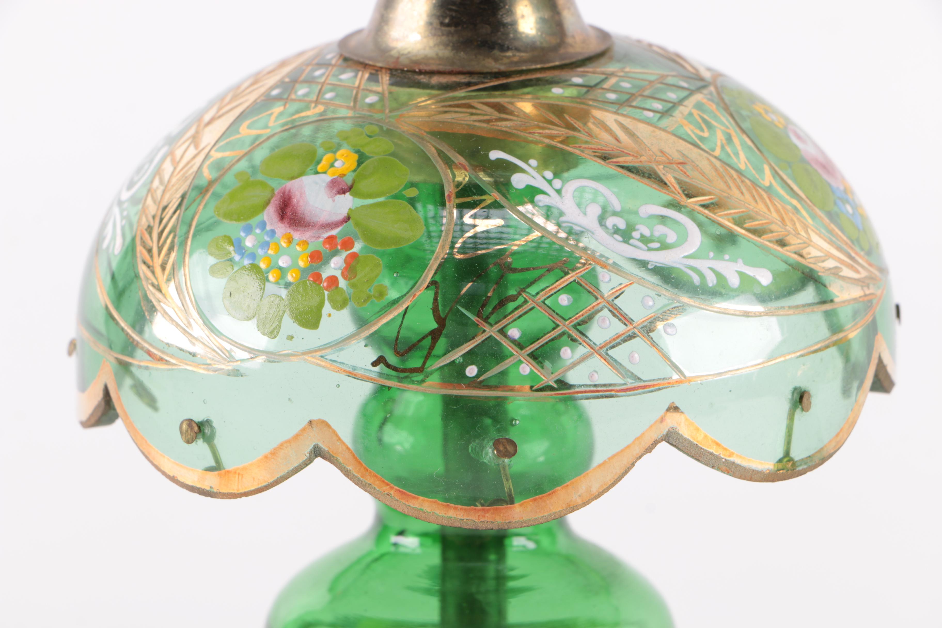 Vintage Bohemian Glass Lamps