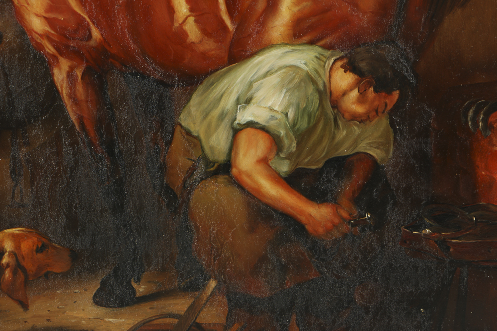 Copy Painting After Sir Edwin Henry Landseer "Shoeing"