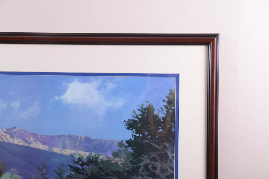 Marcia Burtt "Morning In The Cloud Shadows" Framed Offset Lithograph