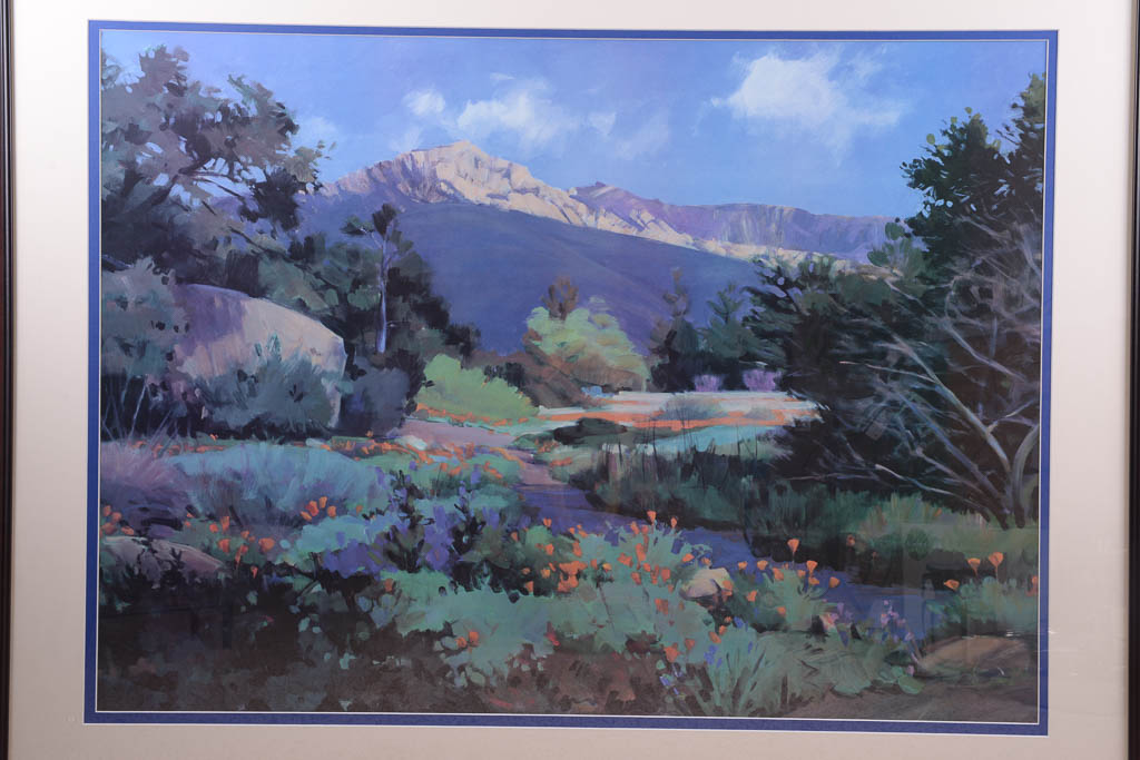 Marcia Burtt "Morning In The Cloud Shadows" Framed Offset Lithograph