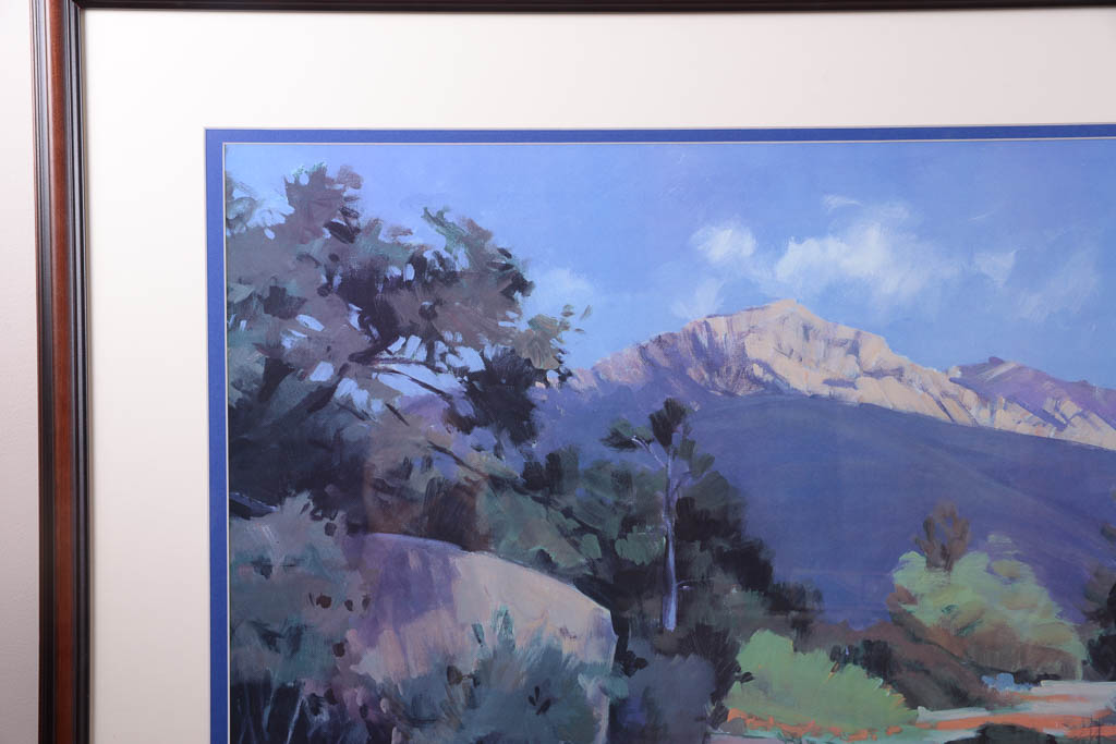 Marcia Burtt "Morning In The Cloud Shadows" Framed Offset Lithograph