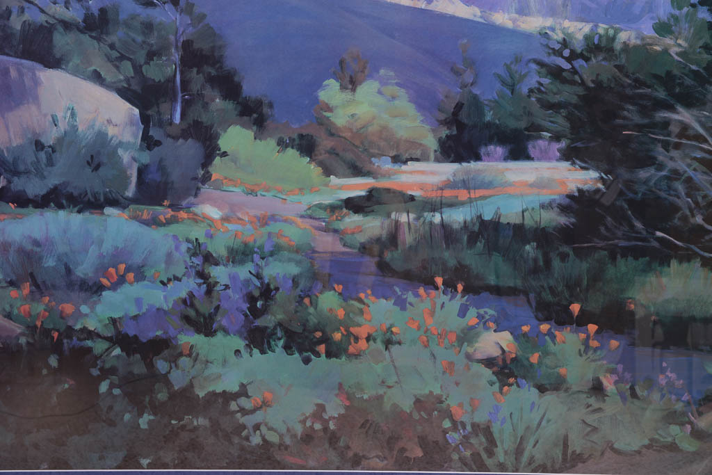 Marcia Burtt "Morning In The Cloud Shadows" Framed Offset Lithograph