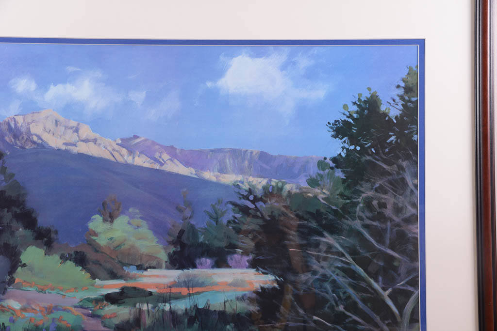 Marcia Burtt "Morning In The Cloud Shadows" Framed Offset Lithograph