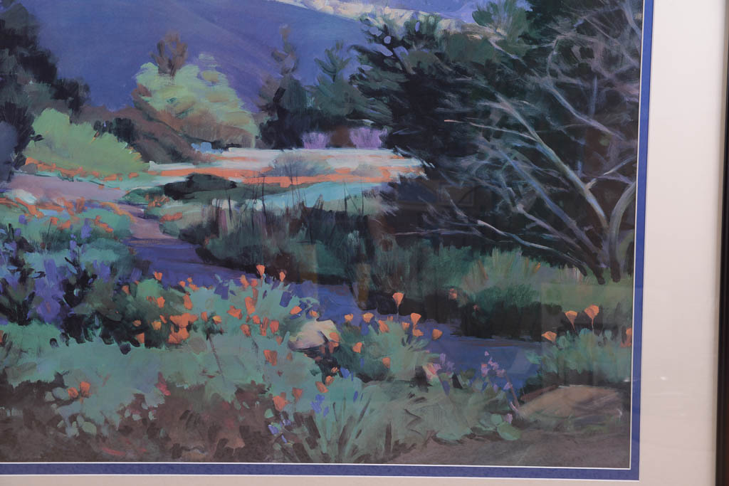 Marcia Burtt "Morning In The Cloud Shadows" Framed Offset Lithograph