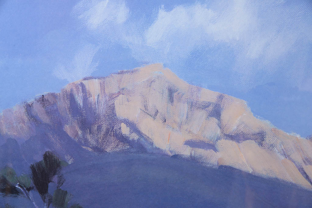 Marcia Burtt "Morning In The Cloud Shadows" Framed Offset Lithograph