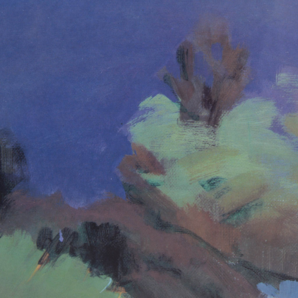 Marcia Burtt "Morning In The Cloud Shadows" Framed Offset Lithograph