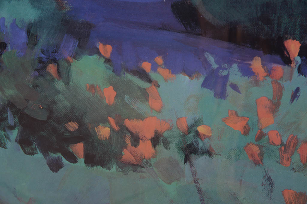 Marcia Burtt "Morning In The Cloud Shadows" Framed Offset Lithograph