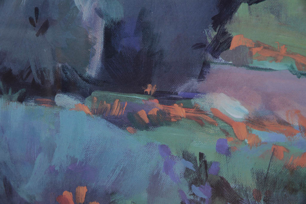 Marcia Burtt "Morning In The Cloud Shadows" Framed Offset Lithograph