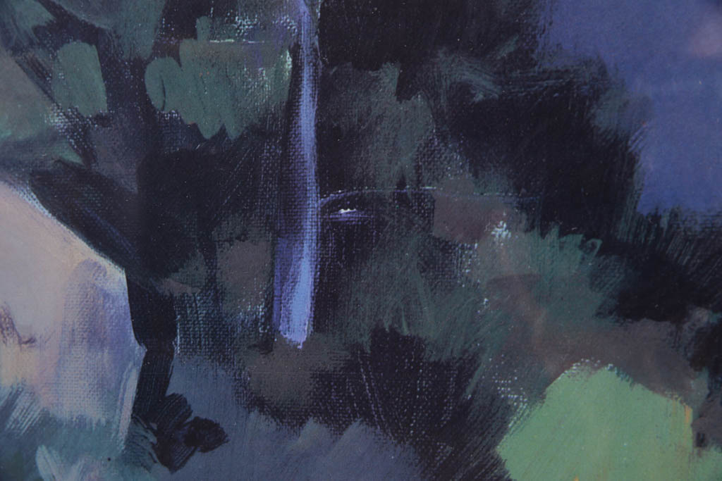 Marcia Burtt "Morning In The Cloud Shadows" Framed Offset Lithograph