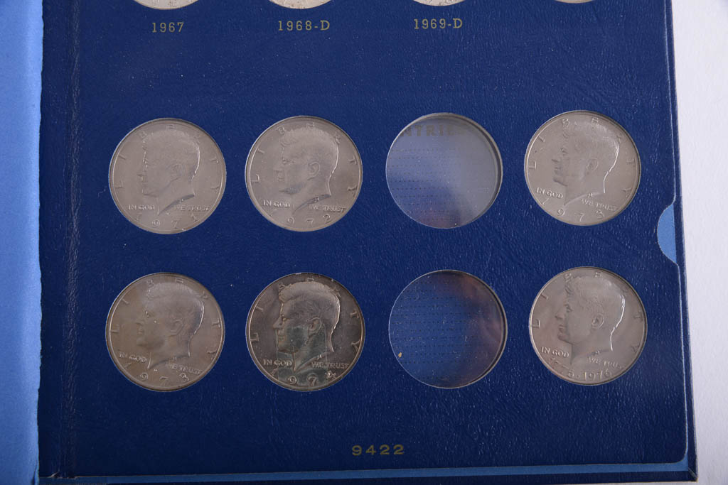 Collection of John F. Kennedy Half Dollars, 1964-1969