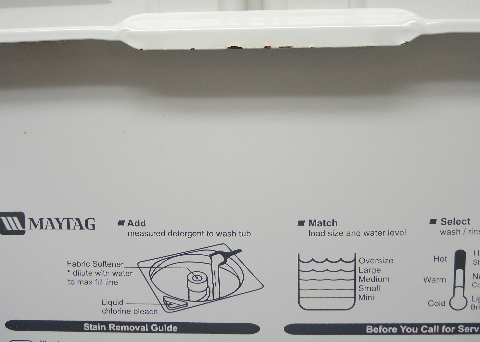 White Maytag Washer and Dryer Set