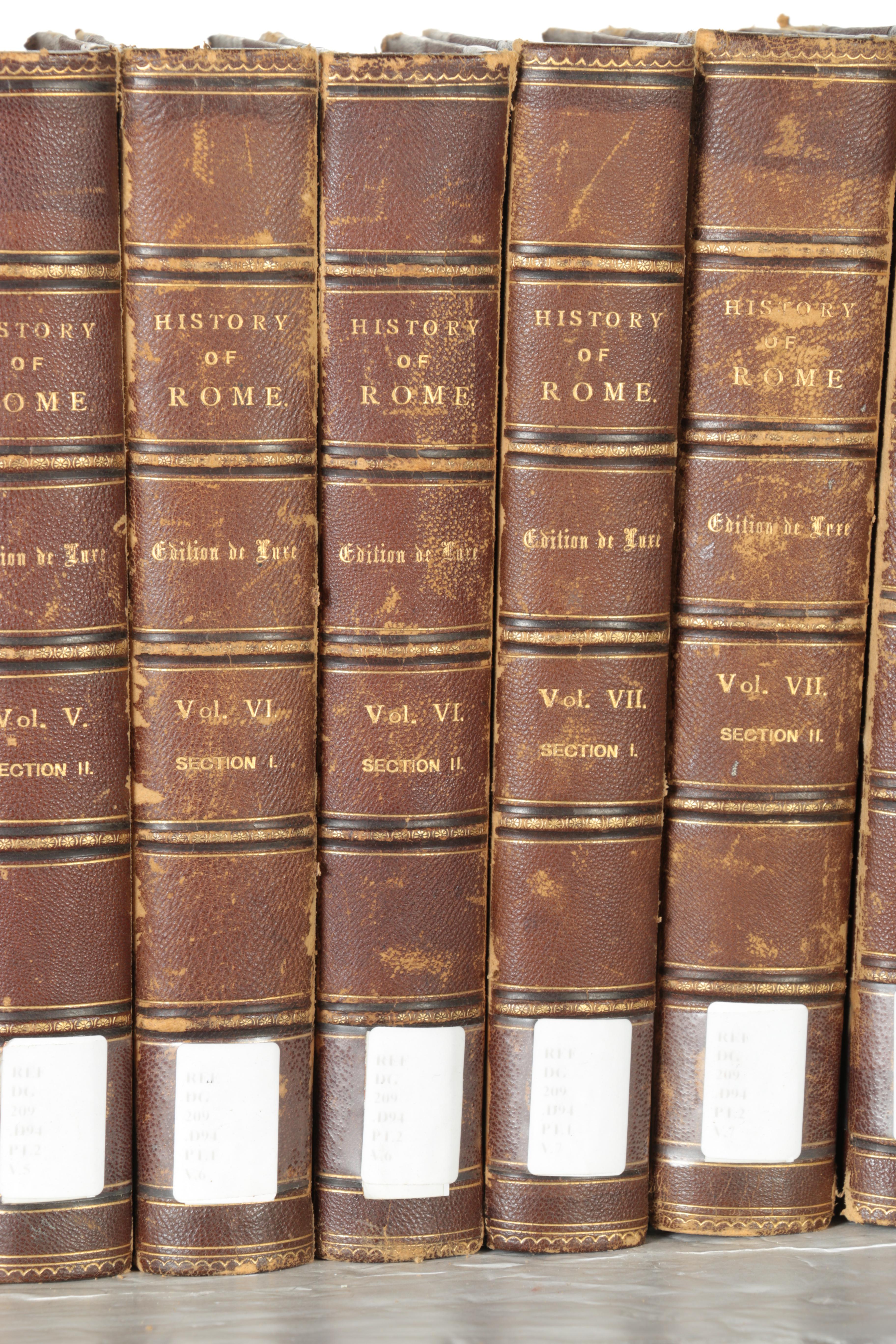Early 1900s Sixteen Volumes of "History of Rome" by Victory Dury