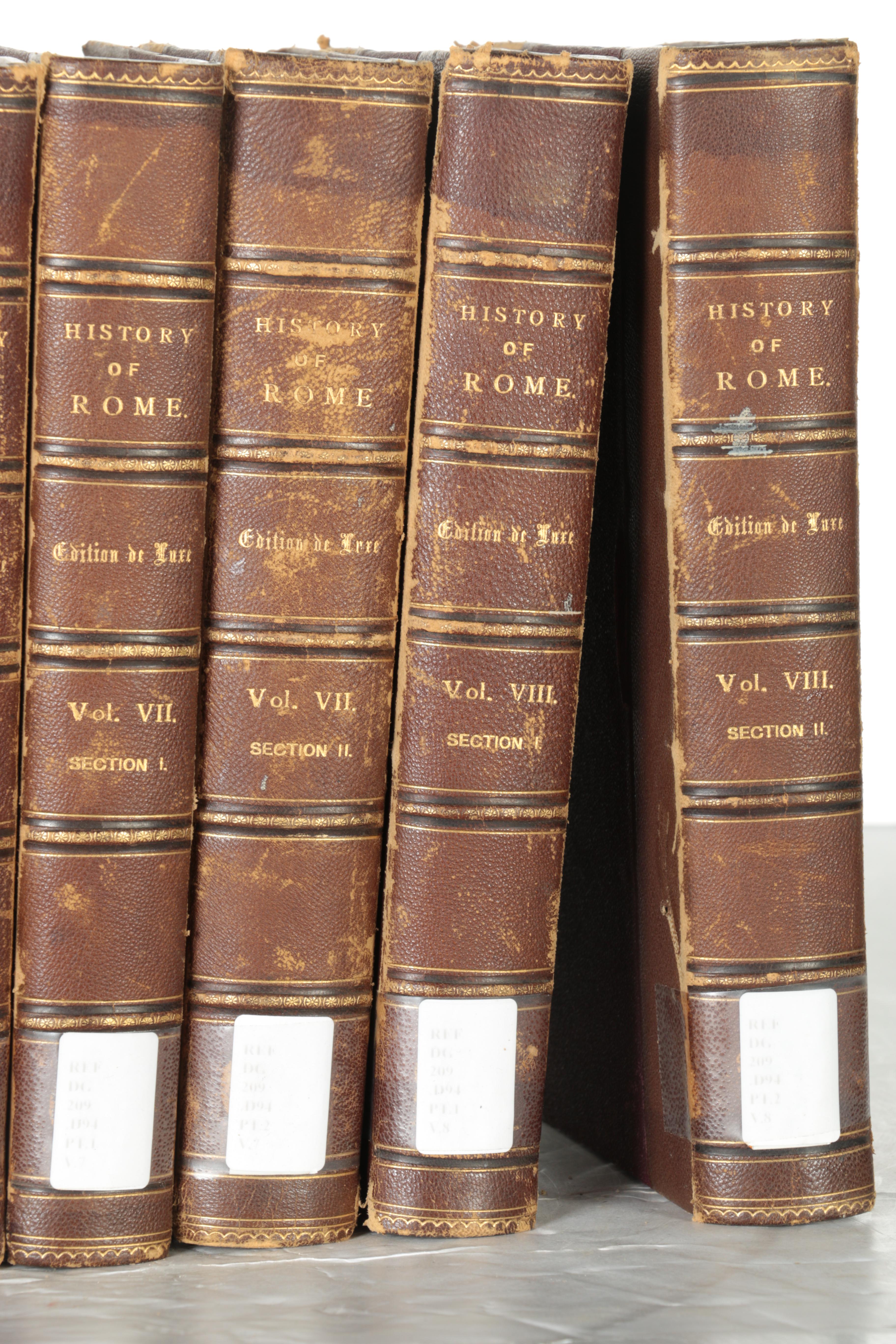 Early 1900s Sixteen Volumes of "History of Rome" by Victory Dury