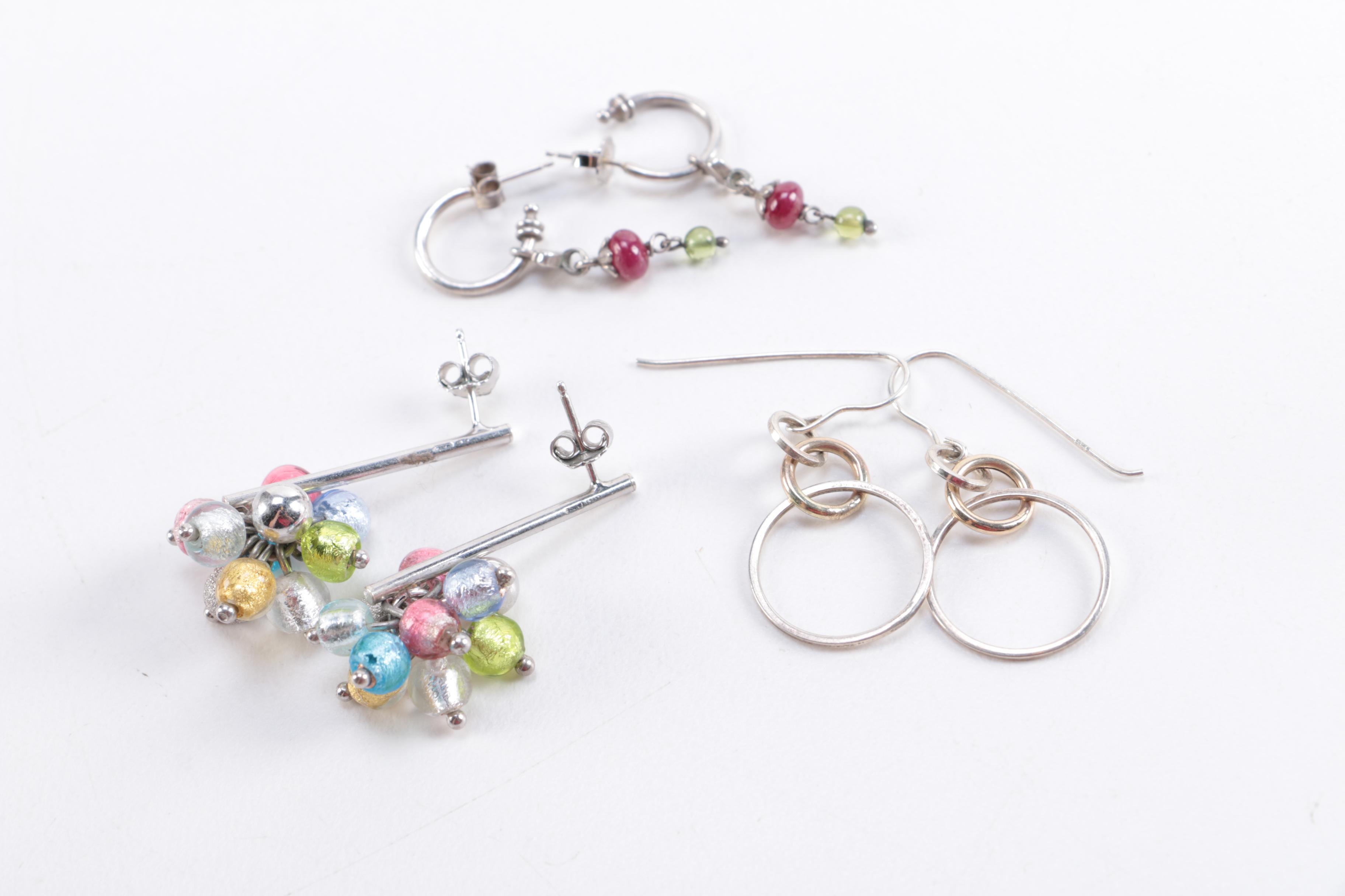 Sterling Silver Jewelry Including Diamonds