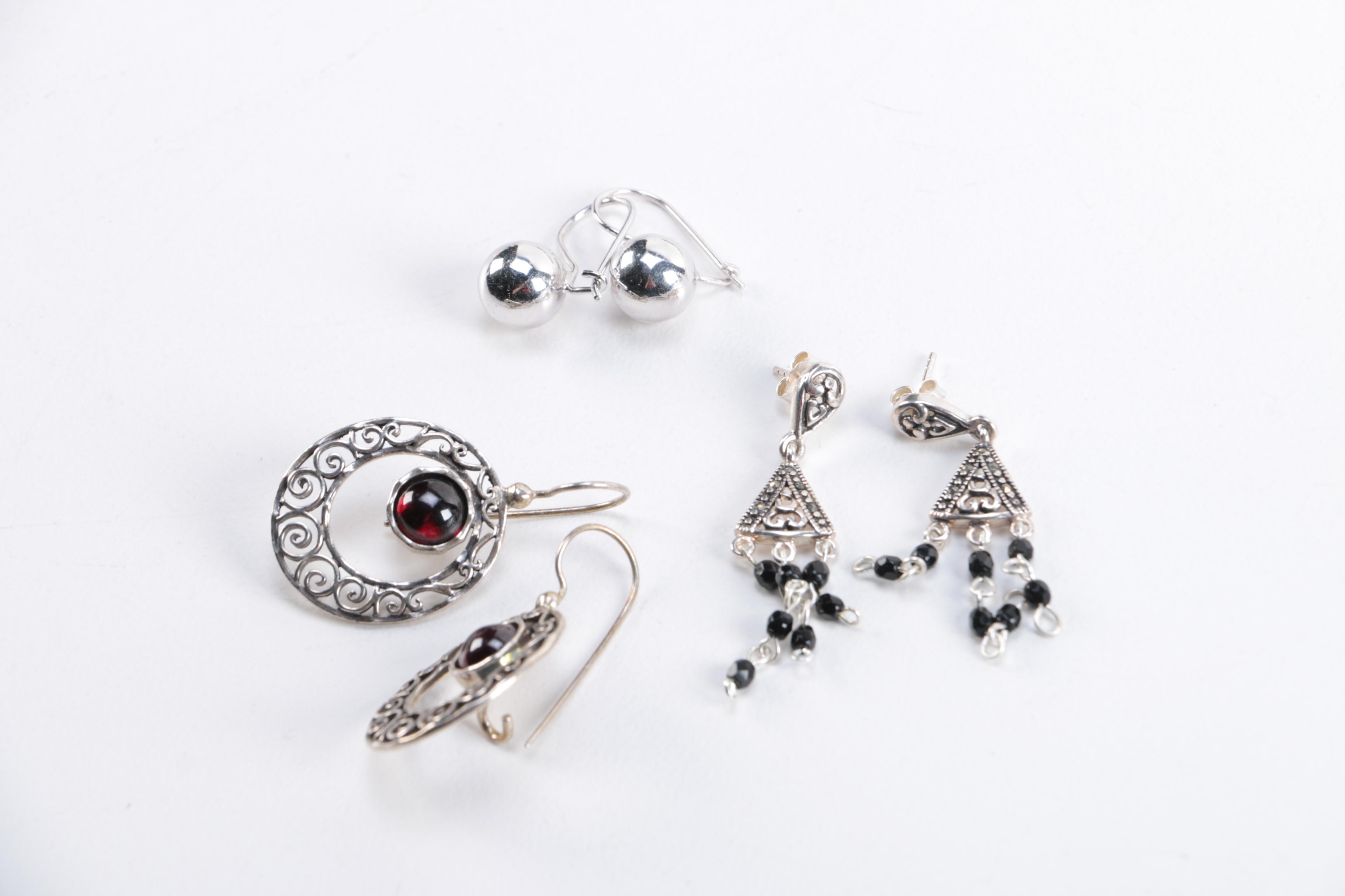 Sterling Silver Jewelry Including Diamonds