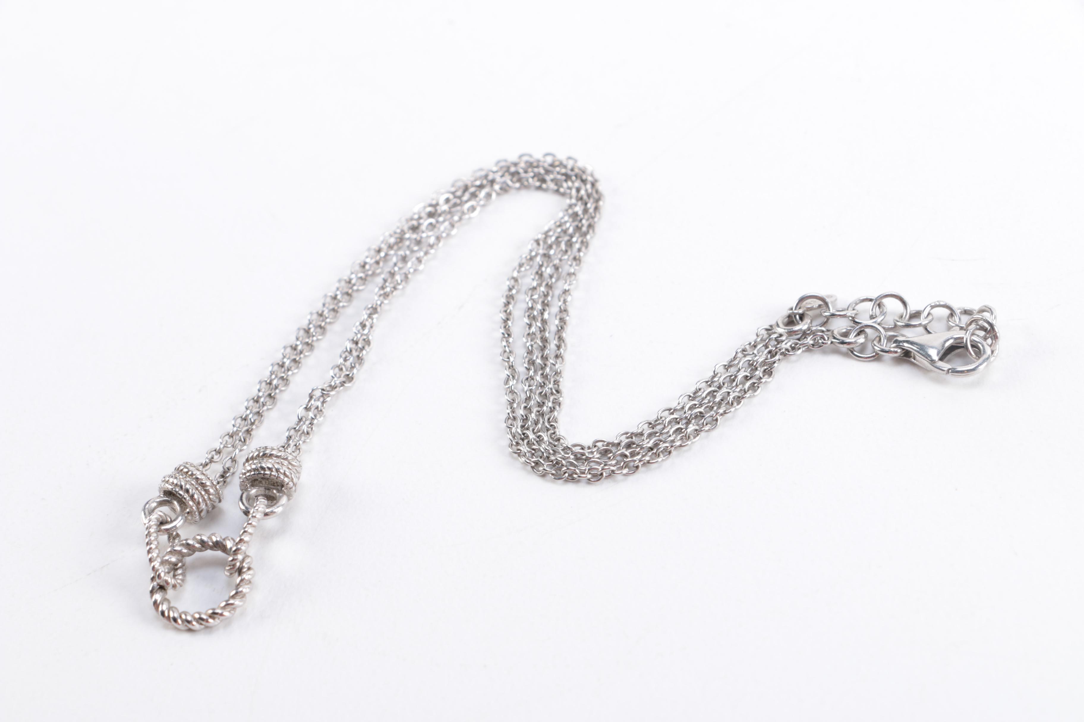 Sterling Silver Jewelry Including Diamonds