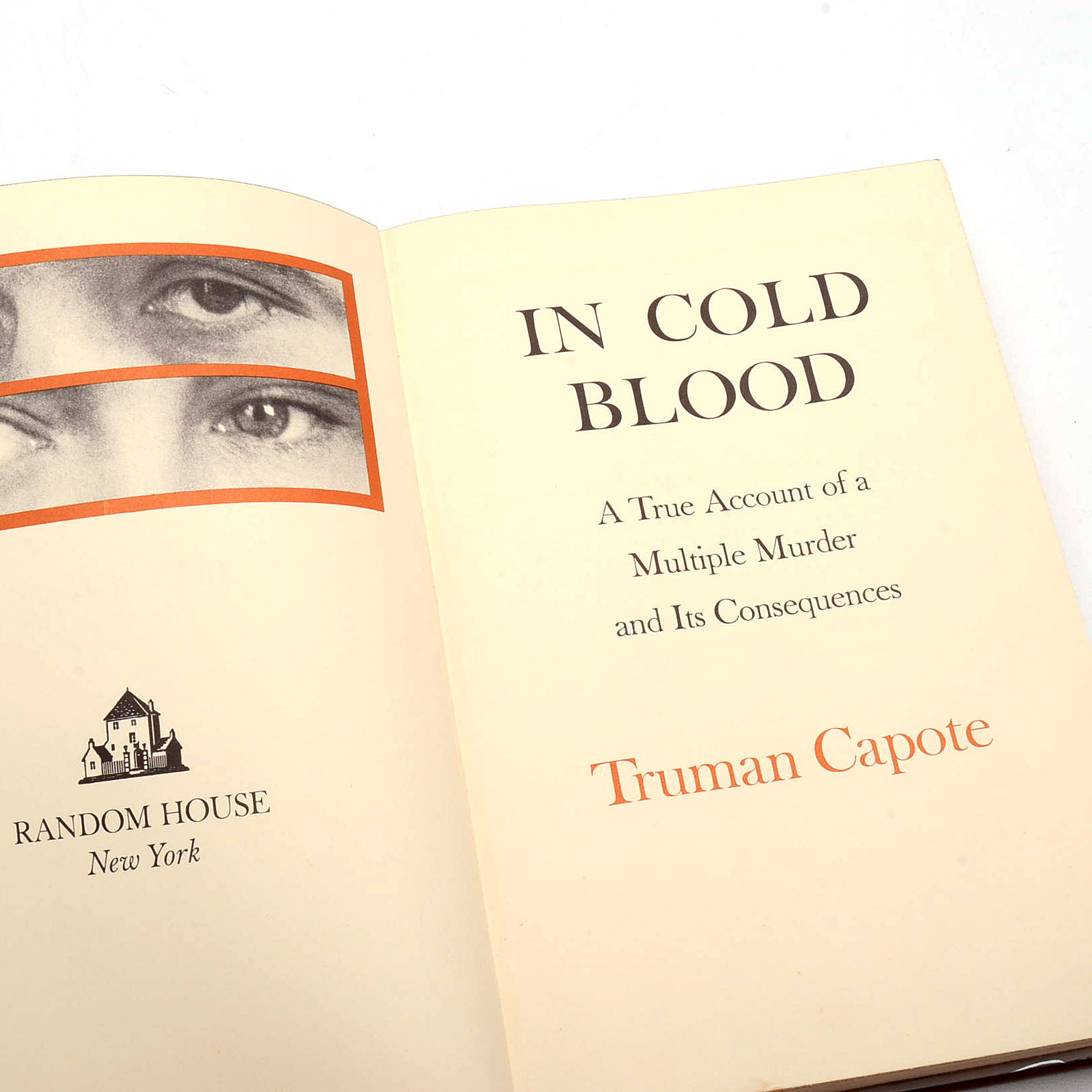 First Trade Edition "In Cold Blood" by Truman Capote