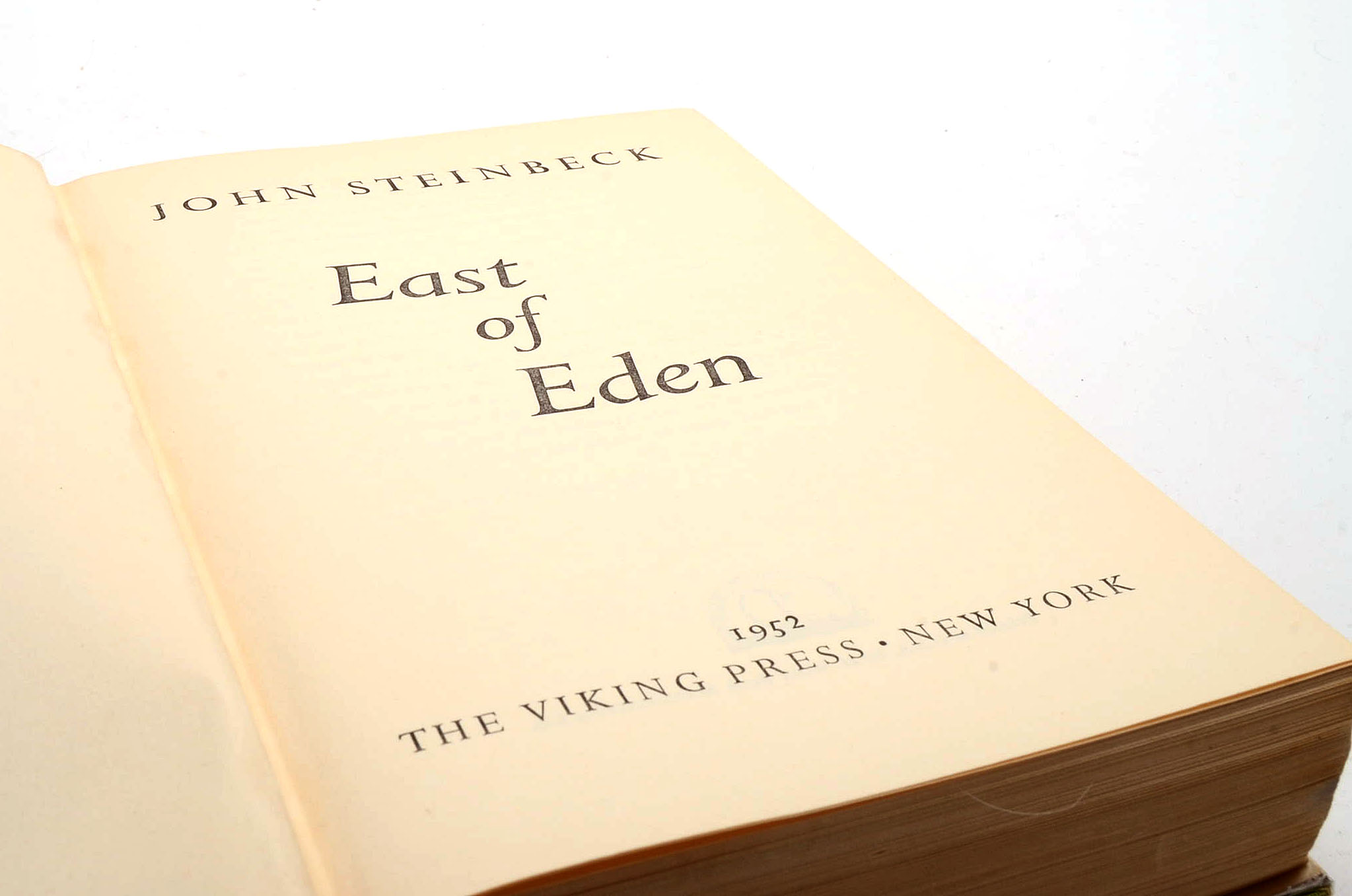 First Trade Edition Second Printing of "East of Eden" by John Steinbeck