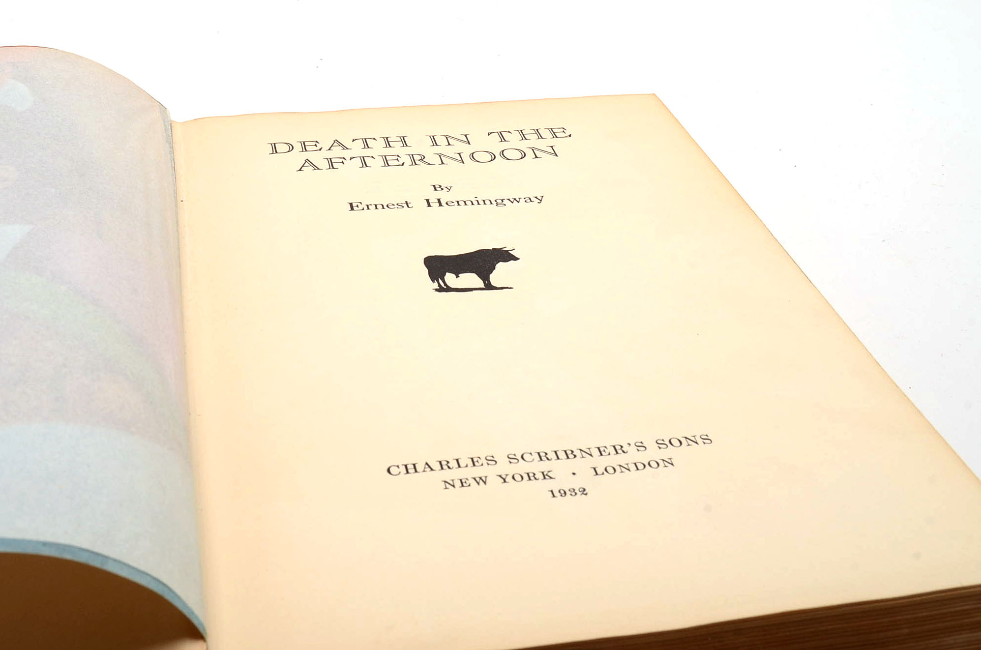 1932 "Death in the Afternoon" by Ernest Hemingway