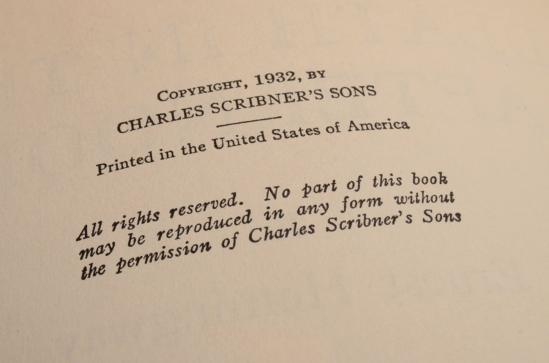 1932 "Death in the Afternoon" by Ernest Hemingway