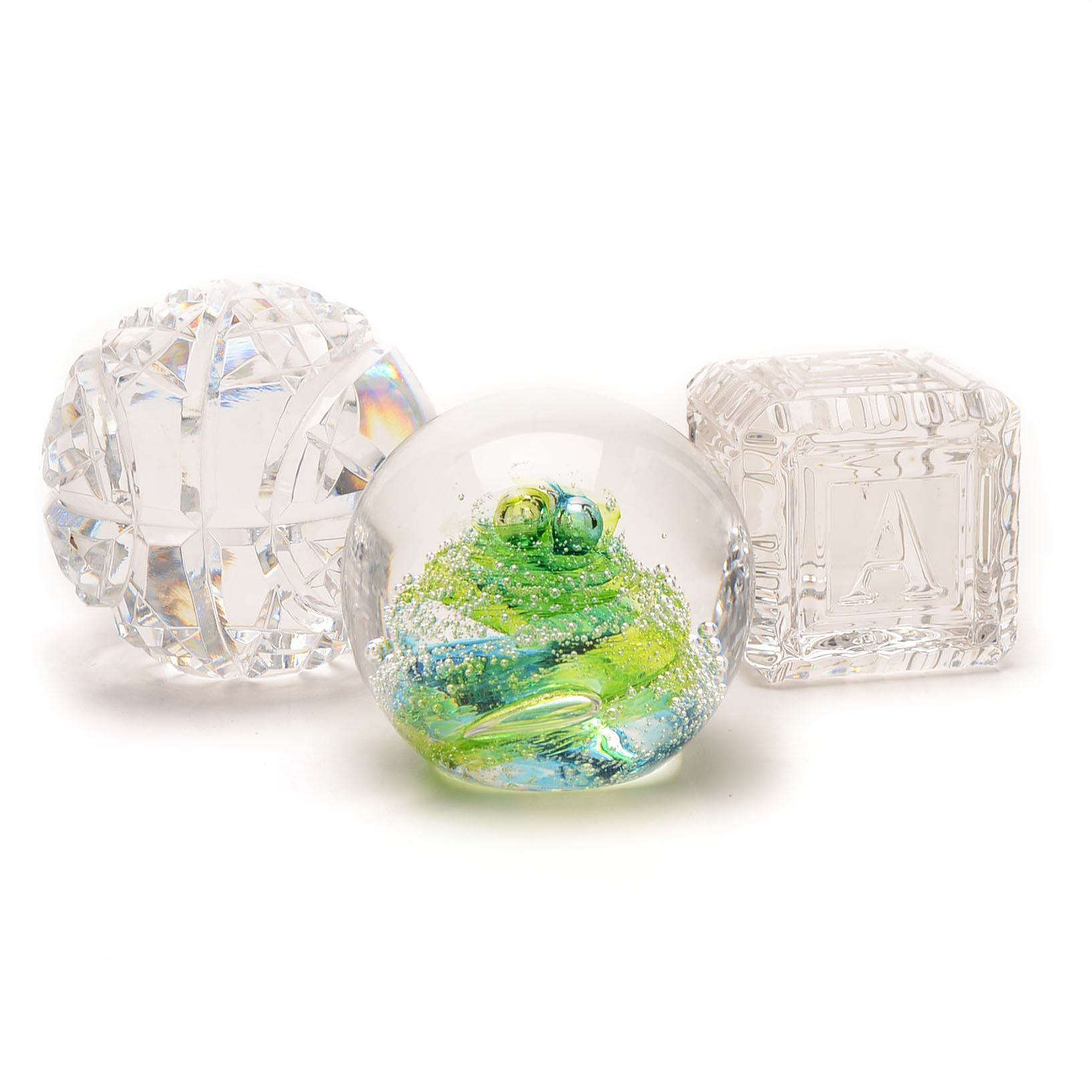Waterford Crystal and Glass Paperweights