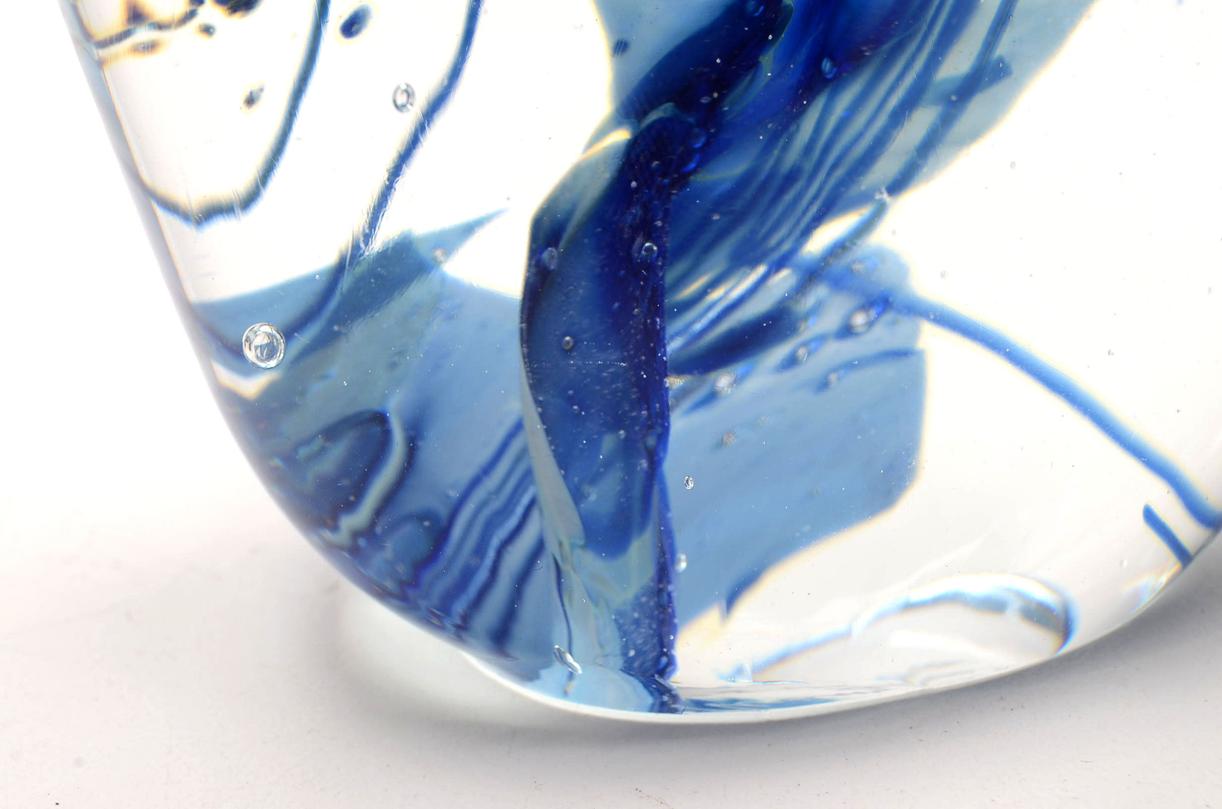 Assorted Blown Glass Floral Paperweights