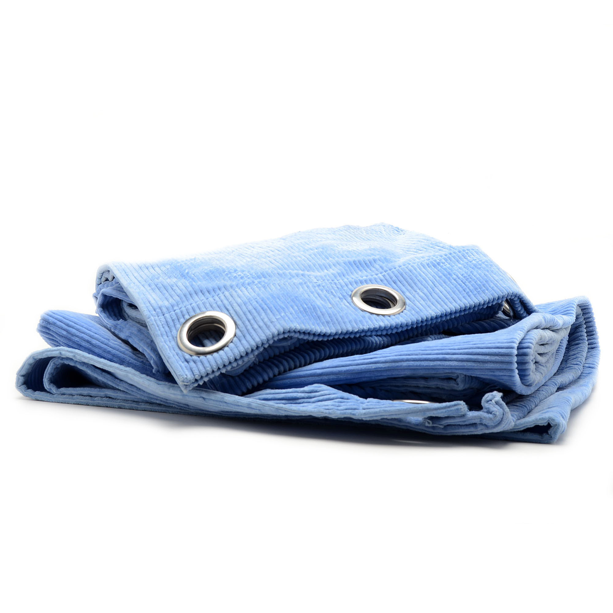 Blue Jumbo Cord Curtain Panels