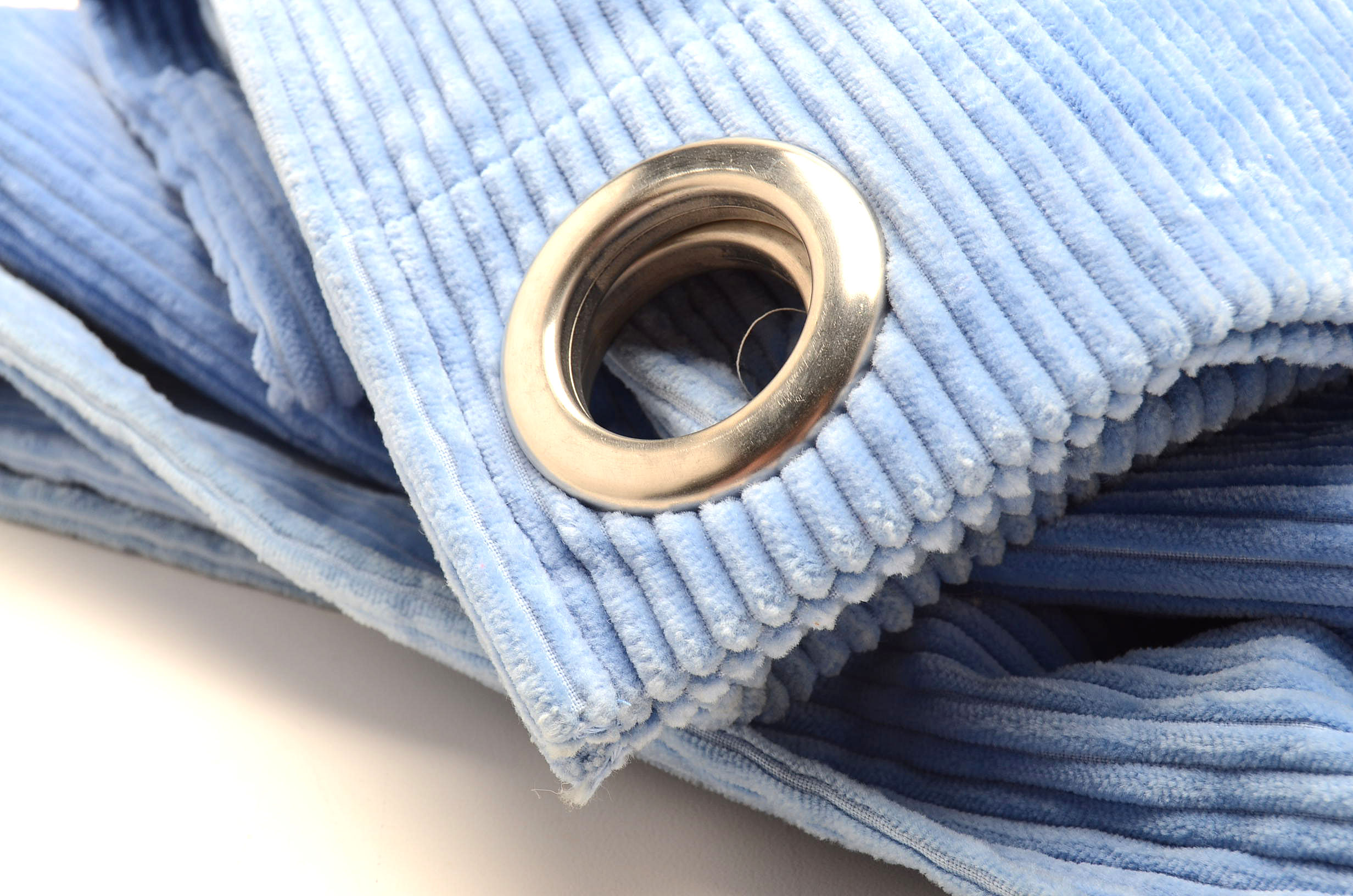 Blue Jumbo Cord Curtain Panels