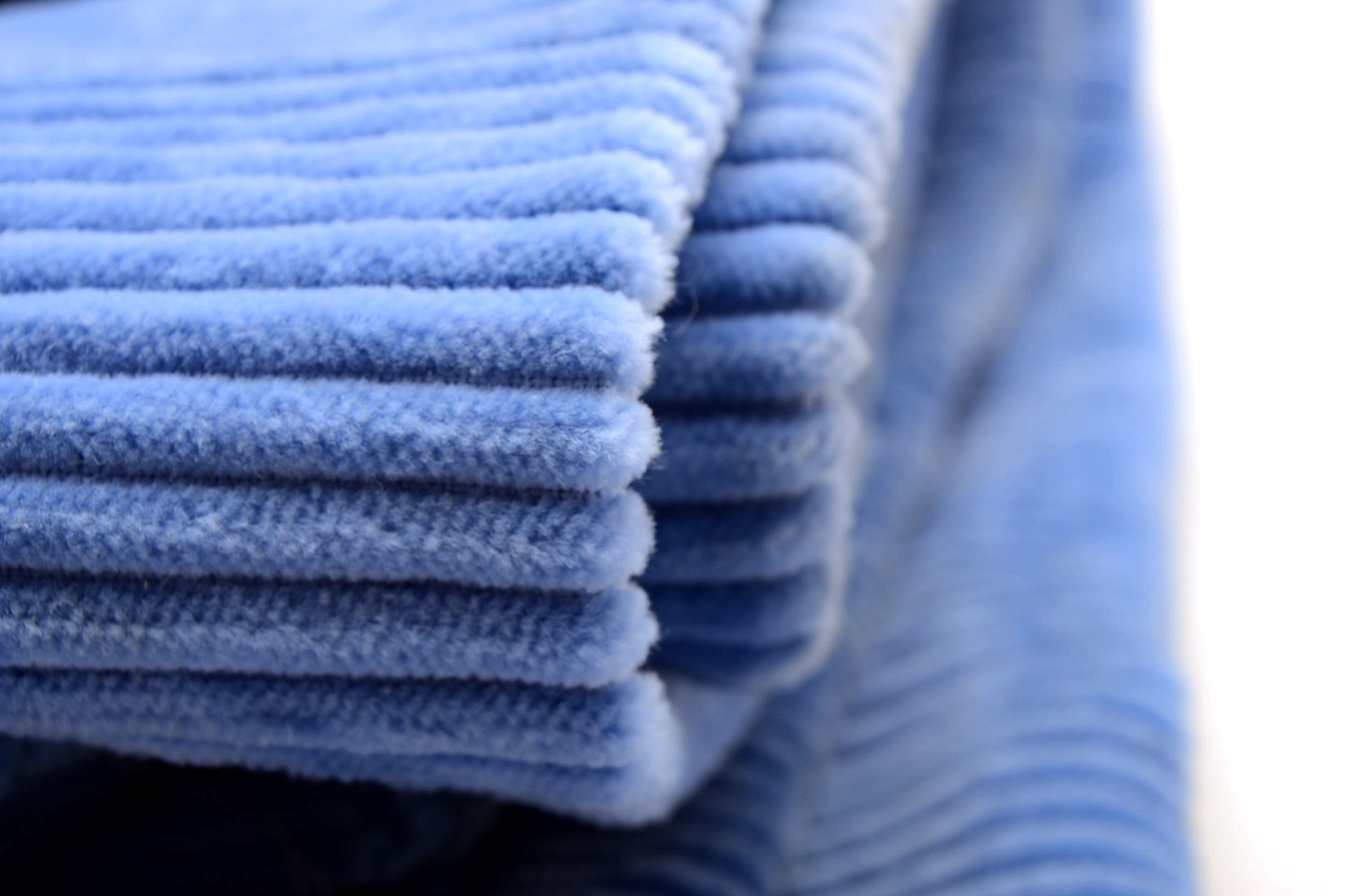 Blue Jumbo Cord Curtain Panels