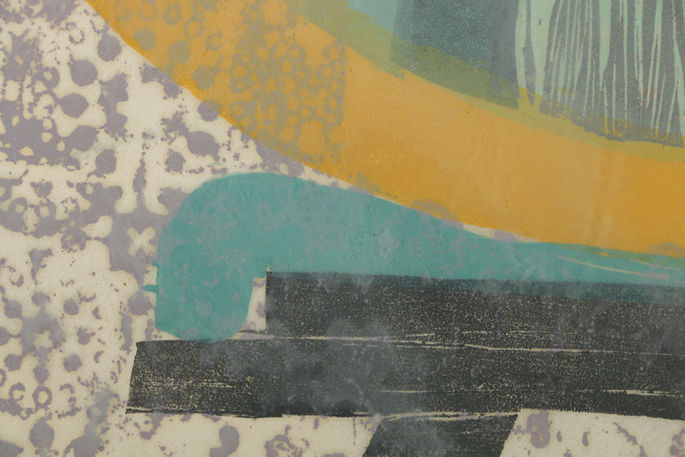 June Hildebrand Signed Limited Woodcut on Paper "Reverie"