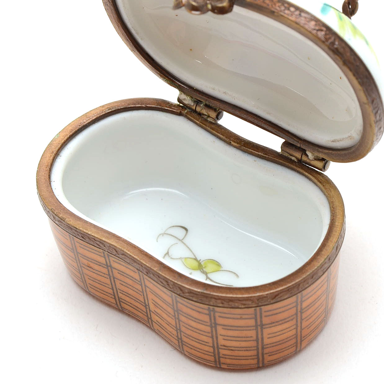 Limoges Porcelain Floral Trinket Boxes