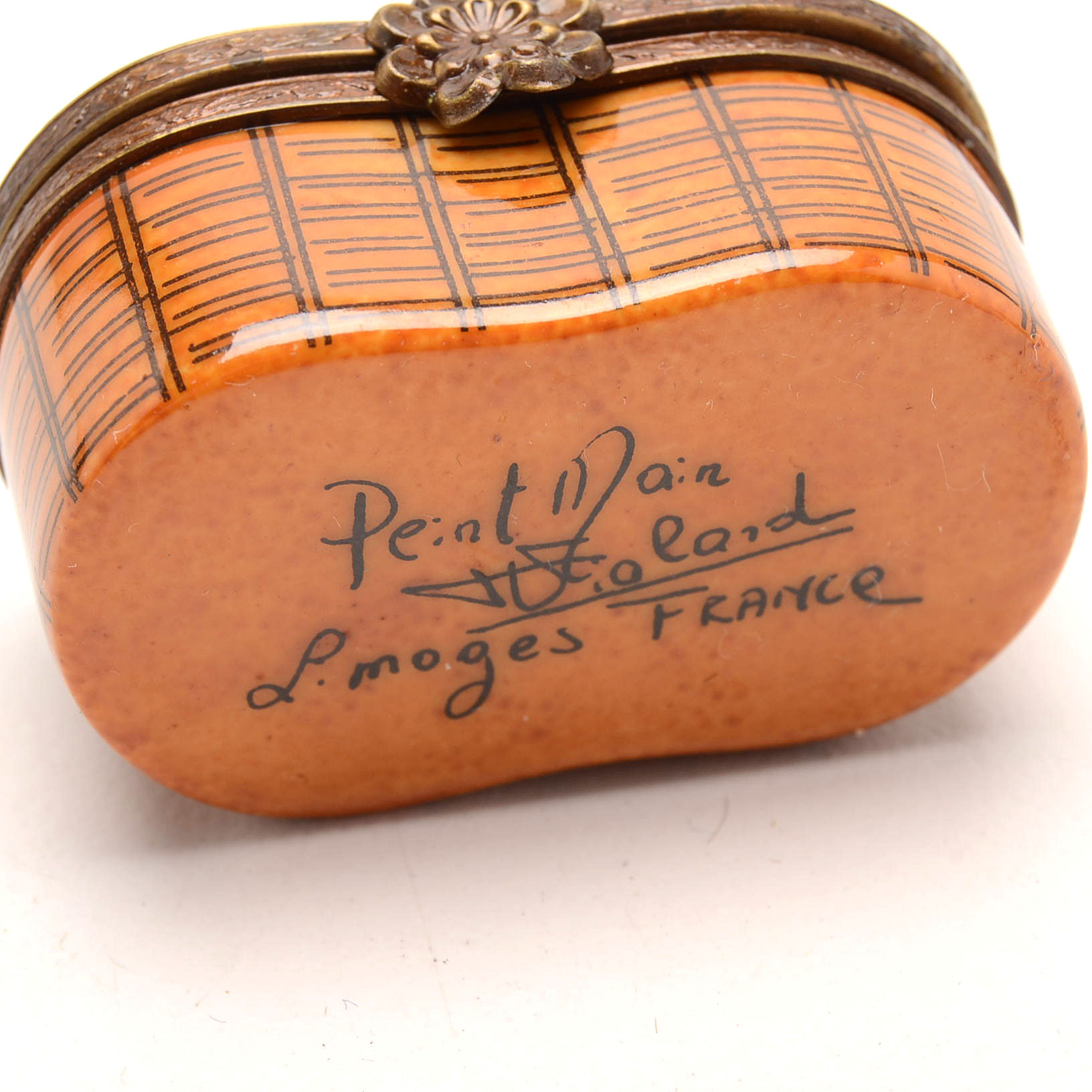 Limoges Porcelain Floral Trinket Boxes