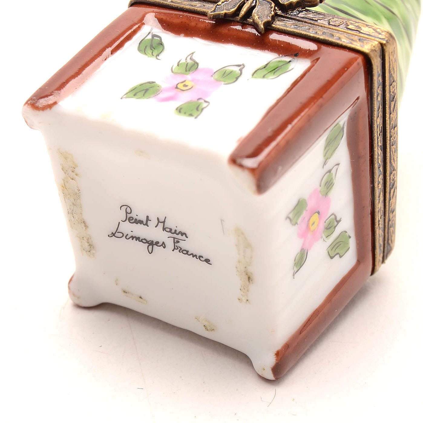 Limoges Porcelain Floral Trinket Boxes