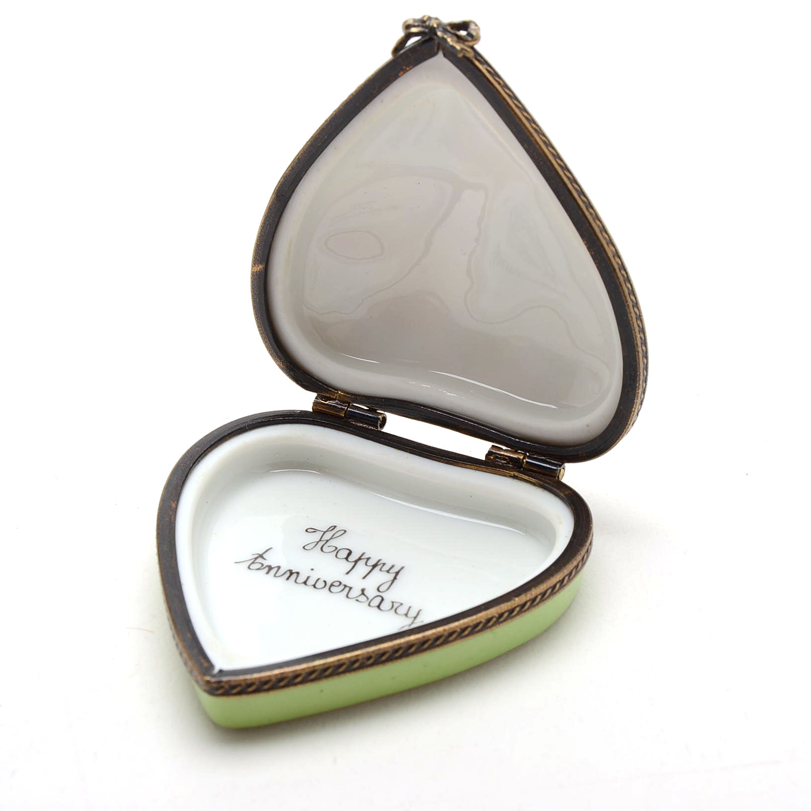 Limoges Porcelain Floral Trinket Boxes