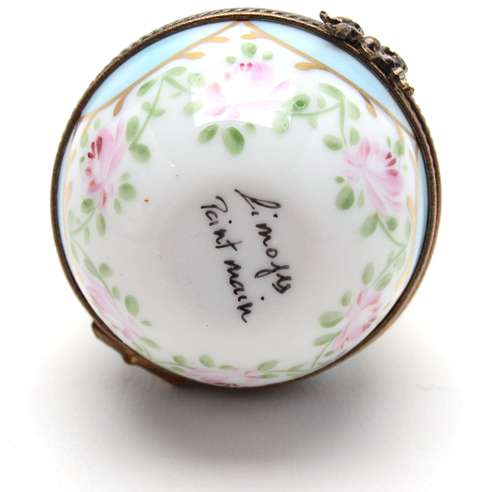 Limoges Porcelain Floral Trinket Boxes