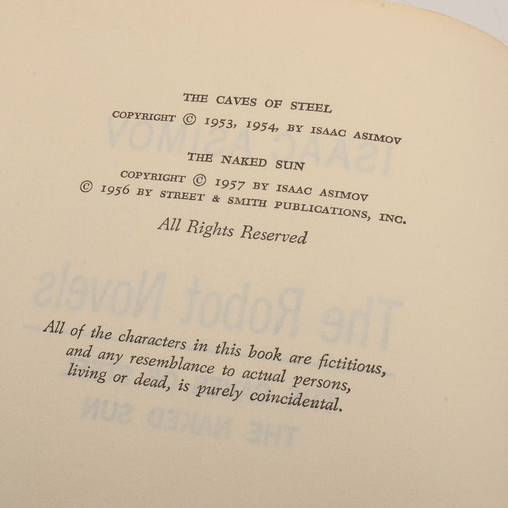 Signed First Edition "The Robot Novels" by Isaac Asimov